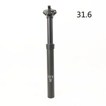 크랭크브라더스 하이라인 XC/그래블 드로퍼 싯포스트 - 27.2mm 100mm 트래블 시트포스트 안장봉, 01 31.6X375mm