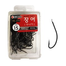 금호조침 참바늘 바다 민물 장어 우나기 카본 덕용 낚시 바늘 바늘통 포함 KS-374, 03.마루 벵에돔덕용녹색3