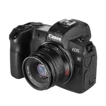 35mm F1.4 APS-C Prime 렌즈 Sony E A6600 ZV-E10 FUJI X Canon EOS-M M50 마이크로 4/3 Nikon Z Canon RF 호환용, 검은색, 캐논 RF 마운트