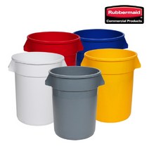 RB-262088YEL 브루트 75L 노랑 대형 플라스틱통 휴지통 사료통 식자재 물통 다용도 통