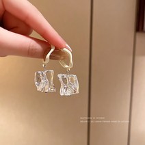 S925 은 바늘 티톡 폭발 귀걸이 여성 성격 한국 동대문 긴 술 귀걸이 빈티지 진주 귀걸이, E4618 실버, S925 실버 바늘