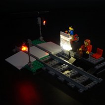 레고 호환 히어로 마블 초등학생 선물용 블록 Kyglaring LED 조명 키트 열차 고속 승객 모델 세트 LEGO 60051 가능, [01] ready to light