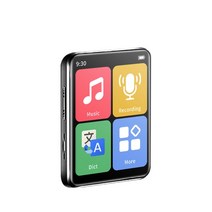 휴대용cd플레이어 어학용cd플레이어 벽걸이 카세프 시디 dvd 미니 휴대용 MP3 플레이어 워크맨 터치 스크린, 02 Black