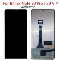 LCD 디스플레이 터치 스크린 디지타이저 어셈블리 인피닉스 노트 30 프로 X678B VIP X6710 용 AMOLED 6.6, 02 Note 30 VIP LCD
