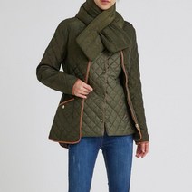 브이와이 [VY] 여자 목도리 패딩자켓 경량 3pcs 집업 누빔조끼 세트