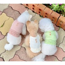 쥬비코 강아지옷 피크닉 슬리브리스, 아이보리