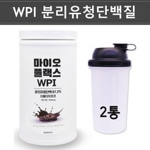 분리 유청 단백질 wpi 보충제 락토프리 유당제거 단백질보충제 분말 가루 류신 프로틴 쉐이크 근육 뼈 헬스 보충제, 락토프리 유청단백질, 500g*2개