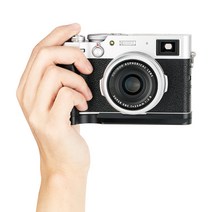 [JJC] 후지X100V X100F 카메라 핸드그립 핸드 플레이트, 블랙