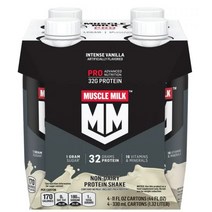Muscle Milk 프로 어드벤스드 프로틴 쉐이크 4팩, 바닐라