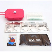발열도시락 불없이 조리하는 레저 여행용 만능 도시락패키지, 1개, 핑크