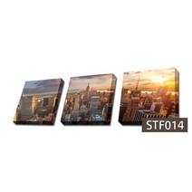 사진 한장을 액자 3개로 만든 3분할 캔버스액자, STF014