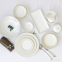 한국도자기본차이나 라피네 4인 그릇홈세트 21PCS, 라피네 홈세트 21pcs