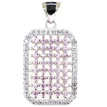하이퀄리티 롱목걸이 27x14mm Jazaz 사랑스럽고 귀여운 2.2g 핑크 쿤 자이트 탄자나이트 그린 에메랄드 CZ 데일리웨어 925 솔리드 스털링 실버 펜던트 다양한 색상