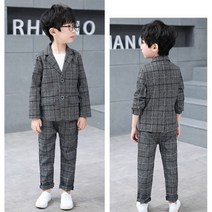 유아복 아동복 체크슈트/가을정장/ 춘추예복 (상하셋트)