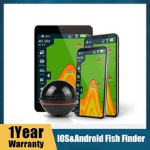 어탐기 레이더 탐지기 마린 Erchang 무선 어군 휴대용 깊이 에코 사운 더 IOS 및 안드로이드 음파 알람 변환기 Fishfinder, [01] XA02-Red