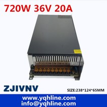36V 20A 720W 가변 전원 공급 장치 스위칭 모터/산업/장비 S-720-36, 03 27 볼트_02 220V
