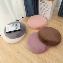 로에드 극세사 방석 뽀송 둥근 두꺼운 원형 퍼