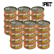 야미야미 골드 참치+올리고당 80g x 24개 고양이 캔 간식