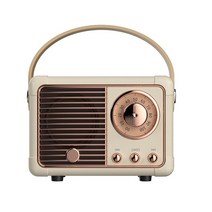 블루투스 스피커 앰프 레트로 블루투스 스피커 U 디스크 TF 카드 FM 선물 휴대용 미니 사운드 박스 USB 야, 03 WHITE