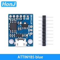 Digispark 킥스타터 미니어처 발 보드 아두이노 USB ATtiny3A 커넥터용 ATTINY85 모듈, 0 ATTINY85 blue