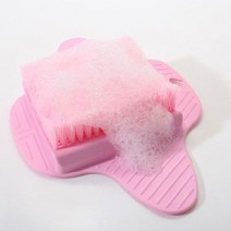 노브랜드 발브러쉬 발각질제거 풋브러쉬 지압, 연두색, 1개