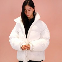 오리털 웰론 남자 여성 숏 커플 패딩 아우터