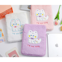 아이패드 11인치 10.5인치 10.2인치 고양이 3종 파우치 케이스, 핑크