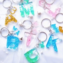 쇼클 이니셜 키링 레진 에어팟 키홀더 선물