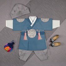 [럭셔리한복] 518.태자북청(남) _ 아동한복 남아한복 돌한복 유아 아이한복 물실크재질 저고리 전통스타일