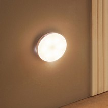 제이와이홀딩스 무선 충전식 센서등 동작감지 계단 현관 센스등, 주광색(하얀빛)