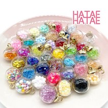 하태하태 컬러 유리볼 94색 16-18mm 스팽글볼 스톤볼, 29.스톤(로즈골드)