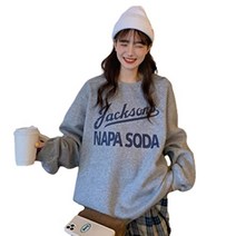 [슬로우 앤드 멜로우] 트레이너 한국 바람 패션 로고 스웨트 캐주얼 스트리트계 풀오버 여성 느긋하게 3 컬러 탑스 큰 큰 숄더 아메카지 토레나 - 화이트 애쉬 블랙 컬러 핑크 그레이 화이트 하라주쿠 원 포인트 (M 그레이)