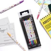 모나미 153 볼펜 0.5 트래블 5색세트