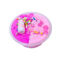 다채로운 손 모델링 점토 퍼티 점액 놀이 반죽 자기 플라스틱 어린이 장난감 유니콘 DIY 60ML / 100ML, [07] 60ML Pink