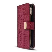 갤럭시S23 카밀레 천연소가죽 지퍼 다이어리 케이스 카드 현금 동전 수납 지갑대용 S911