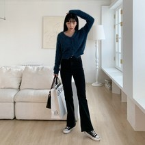 핏앤제이- 모디이 흑청 부츠컷 팬츠