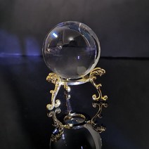 스쿼시 볼 연습 세트 말랑이 엽습용 수정 구슬 투명 행운의 사진 공 어린이 장난감 수정 구슬 홈 장식, 40mm, 황금색