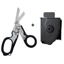 전정기 전동전지가위 비상 대응 다기능 야외 도구 유리 차단기 스트랩 커터 접는 펜치 안전 망치 JX, 블랙 세트