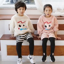 스트라이프 포근 반바지레깅스