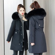 소프트 밍크 퍼 안감 여성 패딩 데일리 야상점퍼 겨울 Padded Jacket