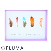 플루마 직사각쟁반 26 x 20cm 후식쟁반 고급쟁반 다과쟁반 트레, 단품