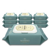 [마미요] 유해물질 제로 대용량 아기물티슈 데일리 캡형 100매, 데일리 캡형 100매x10팩