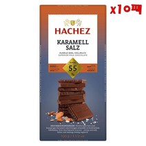 Hachez Karamell Salz 하세스 카라멜 솔트 코코아 다크 파인 밀크 초콜릿 100g 10팩