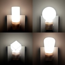 더리빙 LED취침등 4종 / 무드등 / 수유등 / LED조명, LED볼취침등(전구색)