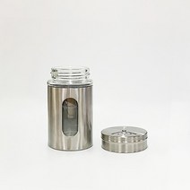 분리세척 위생적 오염부식에 강한 입자조절 스텐유리 회전식 양념병세트, 100ml(단일)