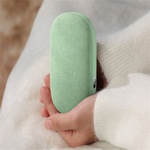 겨울 미니 휴대용 USB 벨벳 손 모바일 보조베터리 충전식 히터 핸드 워머, [03] Matcha Green