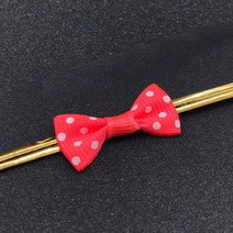 50Pcs 나비 넥타이 포장 선물 가방 골드 와이어 Bowknot 바인딩 와이어 DIY 롤리팝 캔디 비스킷 스낵 포장 씰링 고정 넥타이, Red