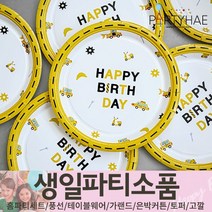 (주)파티해 생일파티 장식용품3 H-M - 허니컴볼 태슬 헬륨효과 세트 안경 테이블웨어, K09_역할생일파티접시(10입)엔지니어18cm