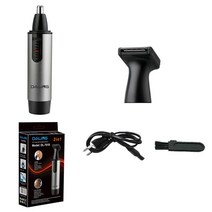 콧털면도기 만능 코털 잔털 정리기 제거기 2in1 mens grooming 전기 코 귀 머리 트리머 남성용 청소기 코 및 귀 장치 용 제모 트리머, 금, 01 금