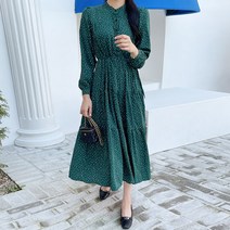 마이시즌 여성 잔잔 도트 캉캉 원피스